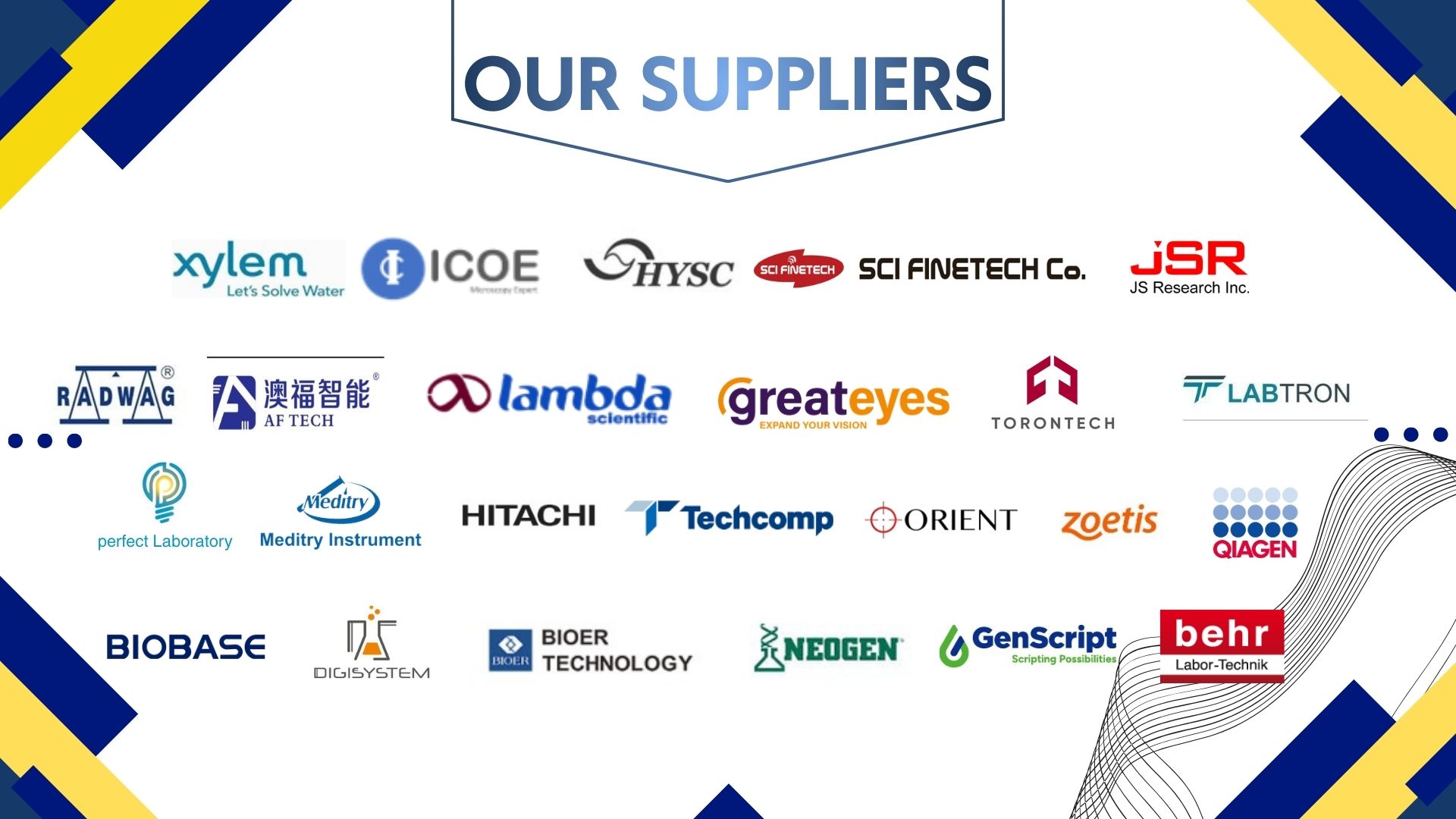 Our Global Suppliers